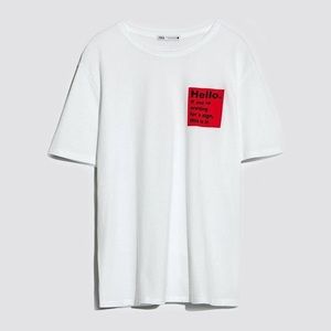 ZARA LOGO T-SHIRT - MED - REF. 0264/180